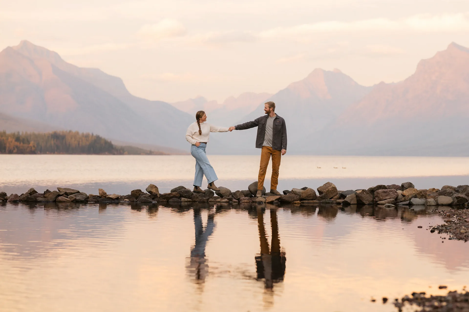 Mike and Lea at Glacier NP